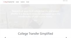 Desktop Screenshot of collegetransfer.org